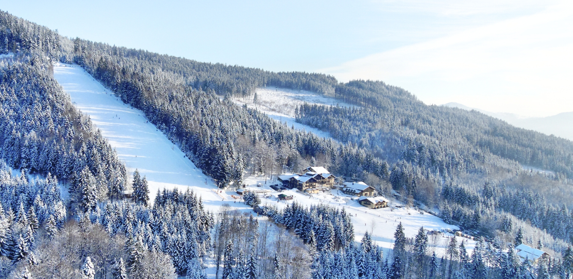 Skilift direkt am Hotel im Bayerischen Wald
