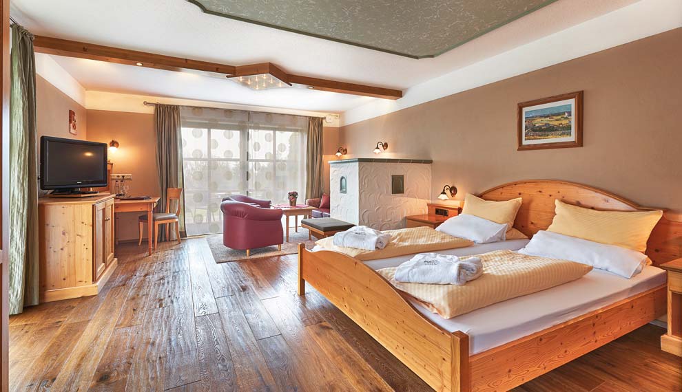 Doppelbettzimmer-Appartement Garten im 4-Sterne-Hotel Riedlberg
