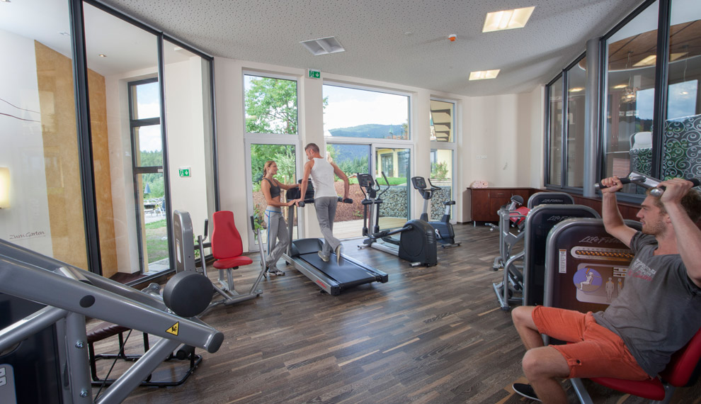 Fitnessraum im Hotel Riedlberg, Bayerischer Wald